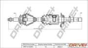 Antriebswelle Vorderachse rechts Dr!ve+ DP2110.10.0912