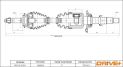 Antriebswelle Vorderachse rechts Dr!ve+ DP2110.10.0912