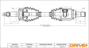 Antriebswelle Vorderachse links Dr!ve+ DP2110.10.0915