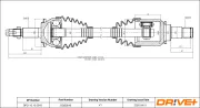 Antriebswelle Vorderachse links Dr!ve+ DP2110.10.0916
