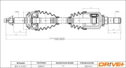 Antriebswelle Vorderachse links Dr!ve+ DP2110.10.0917
