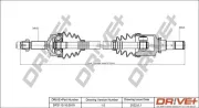 Antriebswelle Vorderachse links Dr!ve+ DP2110.10.0919