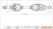 Antriebswelle Vorderachse links Dr!ve+ DP2110.10.0919