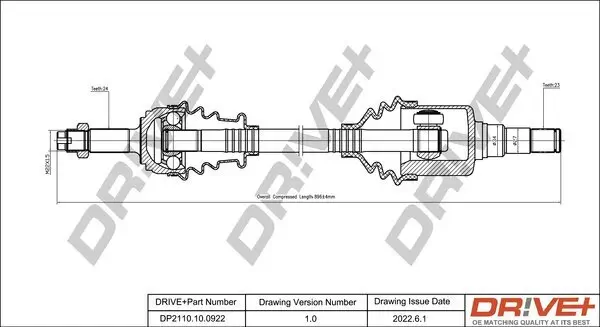 Antriebswelle Dr!ve+ DP2110.10.0922