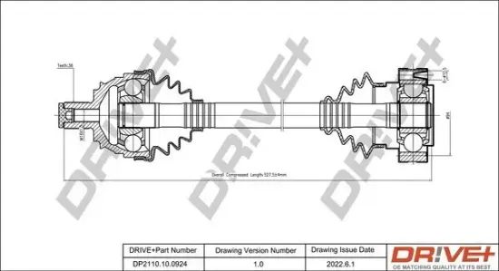 Antriebswelle Dr!ve+ DP2110.10.0924 Bild Antriebswelle Dr!ve+ DP2110.10.0924