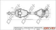 Antriebswelle Vorderachse links Dr!ve+ DP2110.10.0928