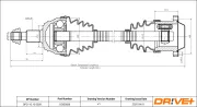 Antriebswelle Vorderachse links Dr!ve+ DP2110.10.0928