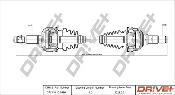 Antriebswelle Dr!ve+ DP2110.10.0996