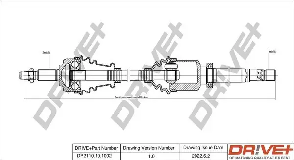 Antriebswelle Dr!ve+ DP2110.10.1002