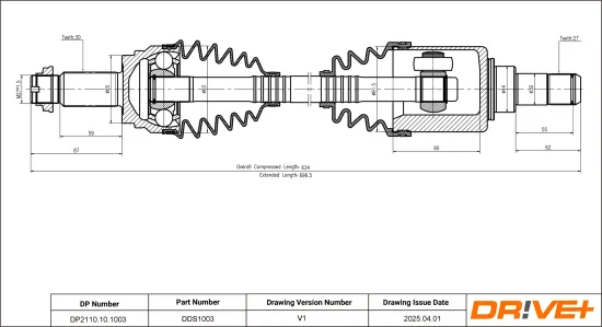 Antriebswelle Dr!ve+ DP2110.10.1003 Bild Antriebswelle Dr!ve+ DP2110.10.1003