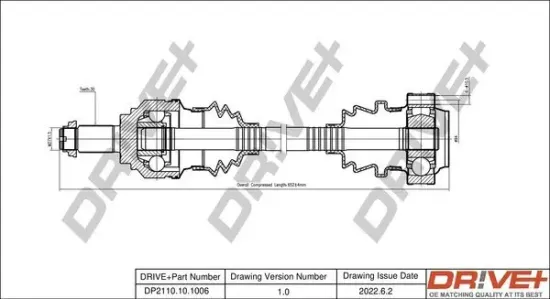 Antriebswelle Dr!ve+ DP2110.10.1006 Bild Antriebswelle Dr!ve+ DP2110.10.1006