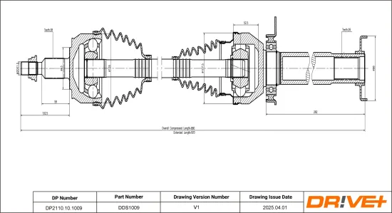Antriebswelle Dr!ve+ DP2110.10.1009 Bild Antriebswelle Dr!ve+ DP2110.10.1009