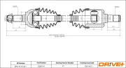 Antriebswelle Vorderachse links Dr!ve+ DP2110.10.1011