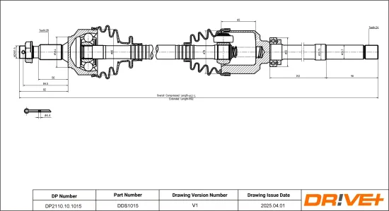 Antriebswelle Dr!ve+ DP2110.10.1015 Bild Antriebswelle Dr!ve+ DP2110.10.1015