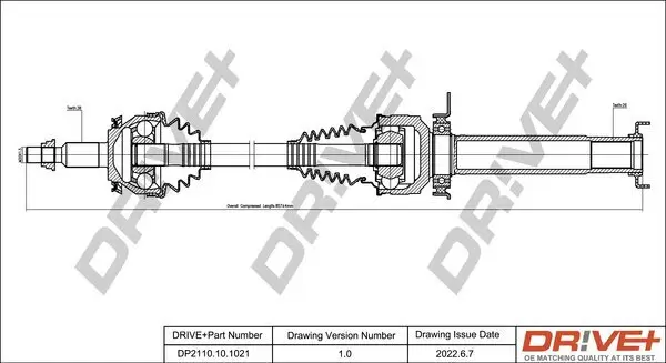 Antriebswelle Dr!ve+ DP2110.10.1021