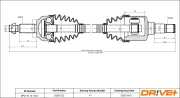 Antriebswelle Vorderachse links Dr!ve+ DP2110.10.1022