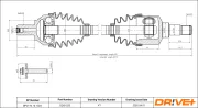 Antriebswelle Vorderachse links Dr!ve+ DP2110.10.1023