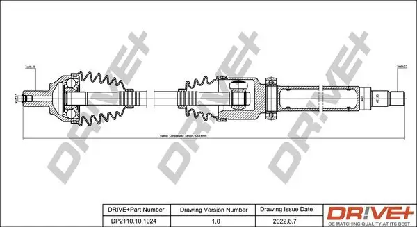 Antriebswelle Dr!ve+ DP2110.10.1024