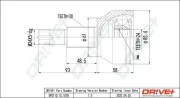 Gelenksatz, Antriebswelle radseitig Vorderachse Dr!ve+ DP2110.10.1078