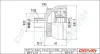 Gelenksatz, Antriebswelle Vorderachse links Vorderachse rechts radseitig Dr!ve+ DP2110.10.1121