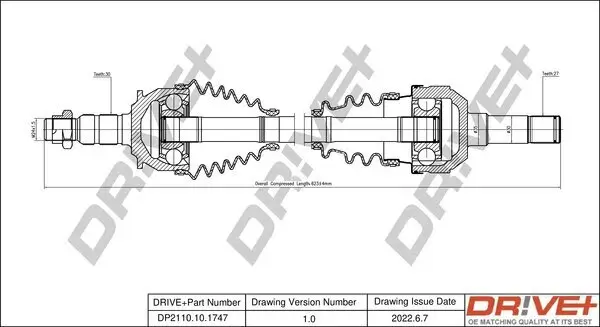 Antriebswelle Dr!ve+ DP2110.10.1747 Bild Antriebswelle Dr!ve+ DP2110.10.1747