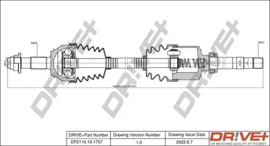 Antriebswelle Dr!ve+ DP2110.10.1757 Bild Antriebswelle Dr!ve+ DP2110.10.1757