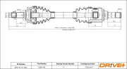Antriebswelle Vorderachse links Dr!ve+ DP2110.10.1796