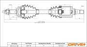 Antriebswelle Vorderachse links Dr!ve+ DP2110.10.1798