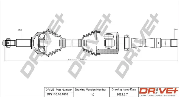 Antriebswelle DR!VE+ DP2110.10.1810
