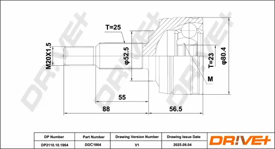 Gelenksatz, Antriebswelle DR!VE+ DP2110.10.1864 Bild Gelenksatz, Antriebswelle DR!VE+ DP2110.10.1864