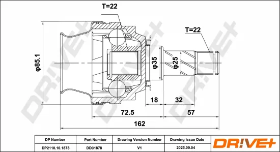 Gelenksatz, Antriebswelle DR!VE+ DP2110.10.1878 Bild Gelenksatz, Antriebswelle DR!VE+ DP2110.10.1878