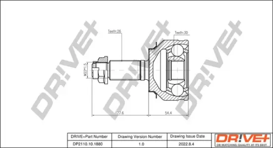 Gelenksatz, Antriebswelle Dr!ve+ DP2110.10.1880 Bild Gelenksatz, Antriebswelle Dr!ve+ DP2110.10.1880
