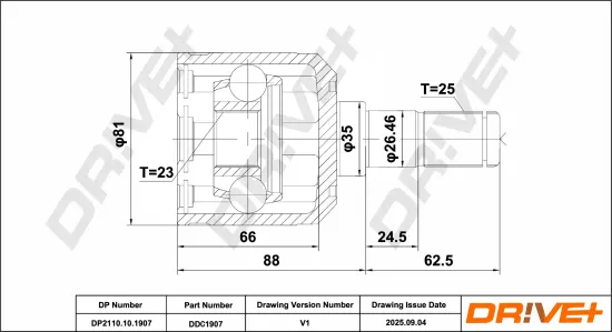 Gelenksatz, Antriebswelle DR!VE+ DP2110.10.1907 Bild Gelenksatz, Antriebswelle DR!VE+ DP2110.10.1907