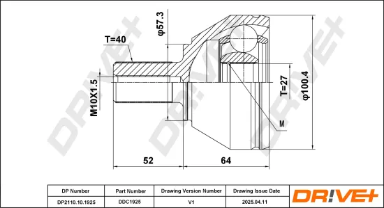 Gelenksatz, Antriebswelle DR!VE+ DP2110.10.1925 Bild Gelenksatz, Antriebswelle DR!VE+ DP2110.10.1925
