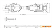 Antriebswelle Vorderachse rechts Dr!ve+ DP2110.10.2034