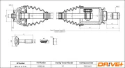 Antriebswelle Vorderachse links Dr!ve+ DP2110.10.2139
