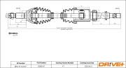 Antriebswelle Vorderachse rechts Dr!ve+ DP2110.10.2187