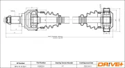 Antriebswelle Hinterachse links Hinterachse rechts Dr!ve+ DP2110.10.2221