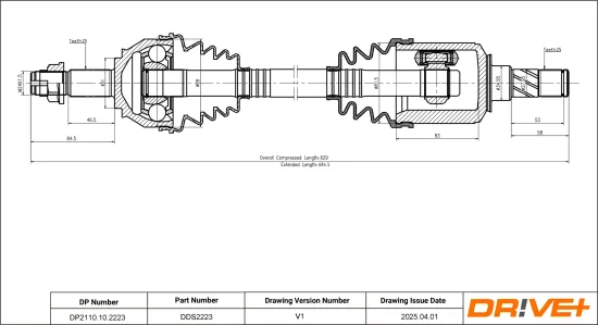 Antriebswelle Dr!ve+ DP2110.10.2223 Bild Antriebswelle Dr!ve+ DP2110.10.2223