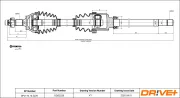 Antriebswelle Vorderachse rechts Dr!ve+ DP2110.10.2229