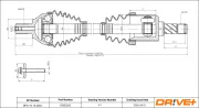 Antriebswelle Vorderachse links Dr!ve+ DP2110.10.2263