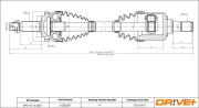 Antriebswelle Vorderachse rechts Dr!ve+ DP2110.10.2267