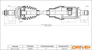 Antriebswelle Vorderachse links Dr!ve+ DP2110.10.2287
