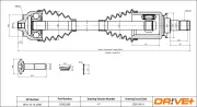 Antriebswelle Vorderachse links Dr!ve+ DP2110.10.2288