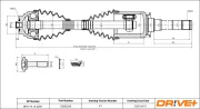 Antriebswelle Vorderachse rechts DR!VE+ DP2110.10.2295