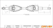 Antriebswelle Vorderachse links Dr!ve+ DP2110.10.2314