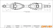 Antriebswelle Vorderachse rechts Dr!ve+ DP2110.10.2316
