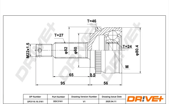 Gelenksatz, Antriebswelle DR!VE+ DP2110.10.3161 Bild Gelenksatz, Antriebswelle DR!VE+ DP2110.10.3161