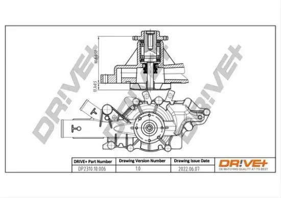 Wasserpumpe, Motorkühlung Dr!ve+ DP2310.10.006 Bild Wasserpumpe, Motorkühlung Dr!ve+ DP2310.10.006