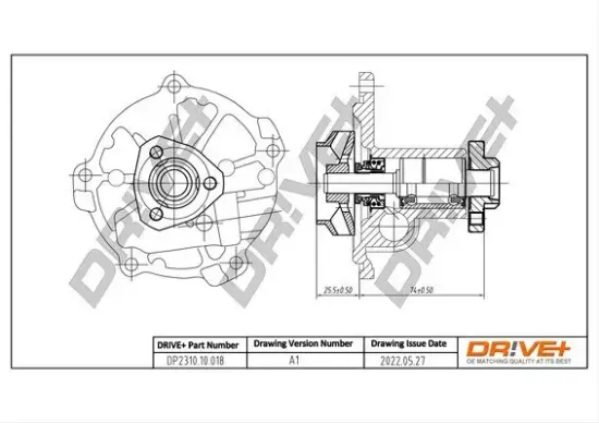 Wasserpumpe, Motorkühlung Dr!ve+ DP2310.10.018 Bild Wasserpumpe, Motorkühlung Dr!ve+ DP2310.10.018